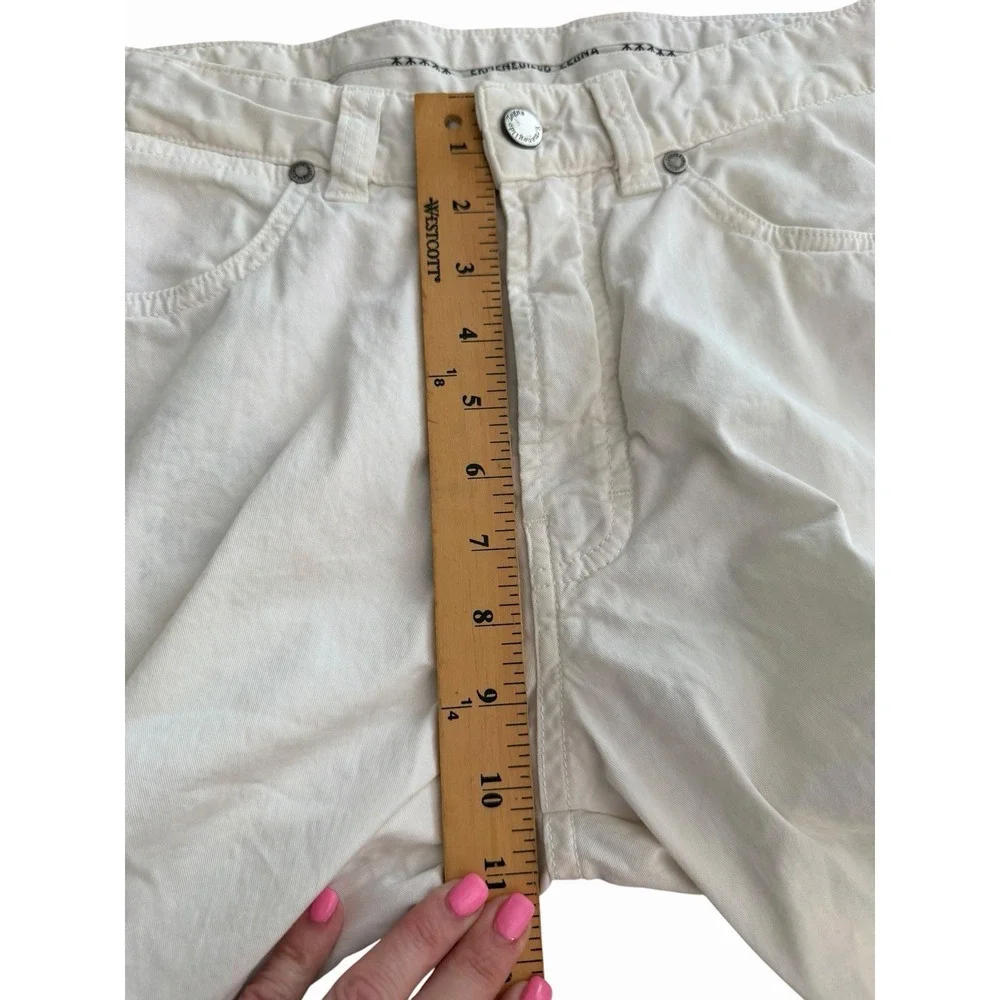 Ermenegildo Zegna Men's Size 32x28 Straight Leg Trousers Pants White #N14-3 Flaw